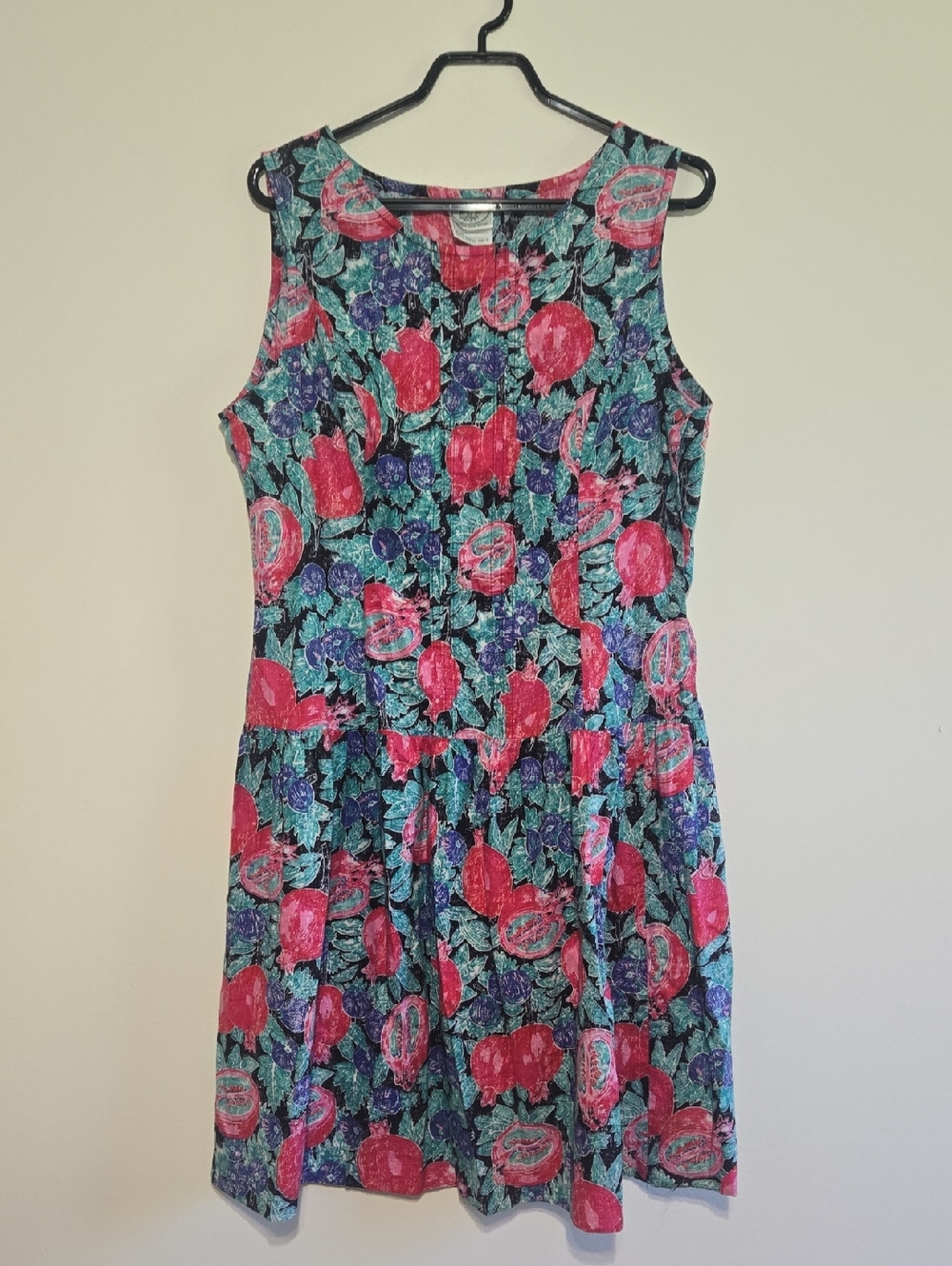 Vintage Laura Ashley Fruit Print Dress